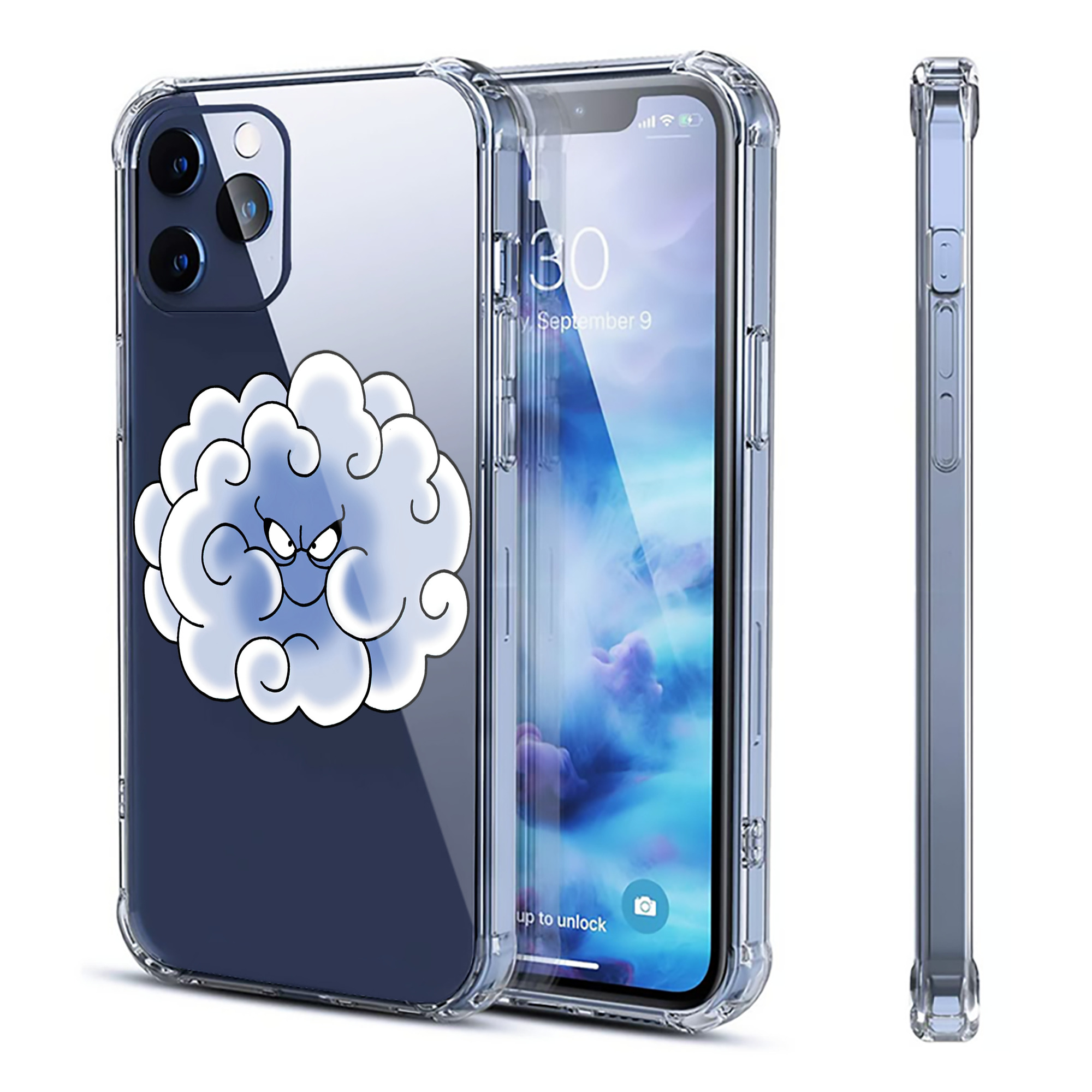 （画像用） ドラゴンクエスト Doragon Kuesuto Dragon Quest 【iPhone 12シリーズ対応】透明スマホケース（クリアソフトケース）